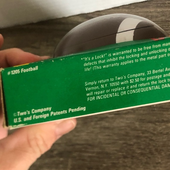 Vtg Football Combination Padlock - Picture 6 of 8